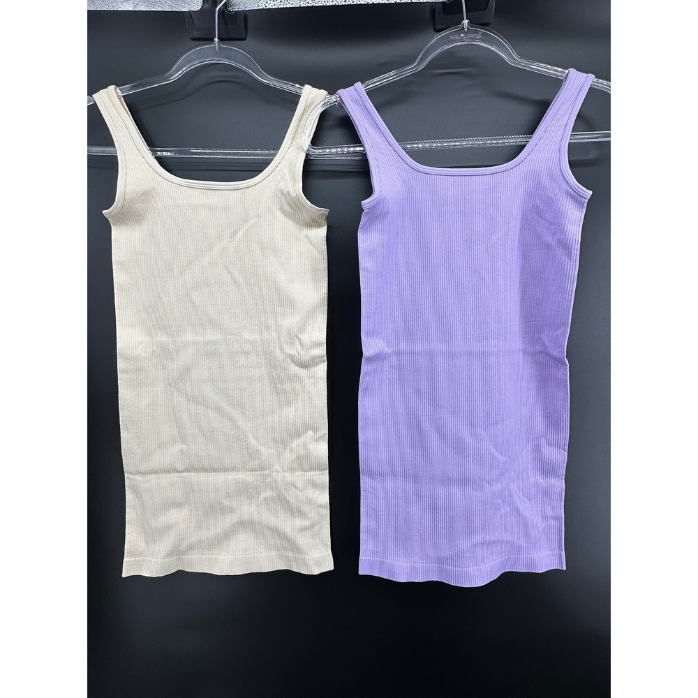 OQQ Women's 2 Dresses‎ Crew Neck Basic Ribbed Stretch Casusal Yoga